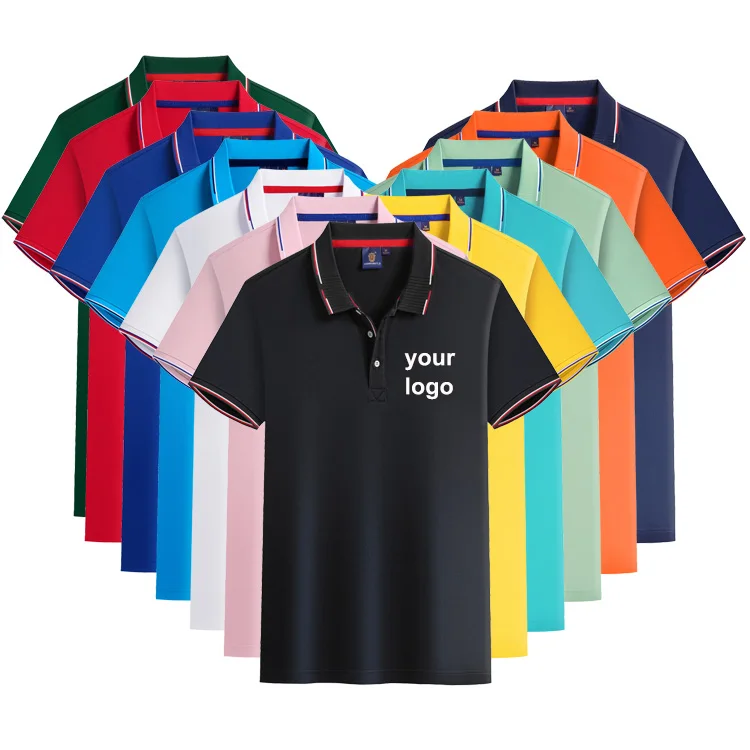 

Wholesale High Quality Casual Men Polo Shirt With Custom Logo Black Polo Shirt Boys Polo T-Shirts