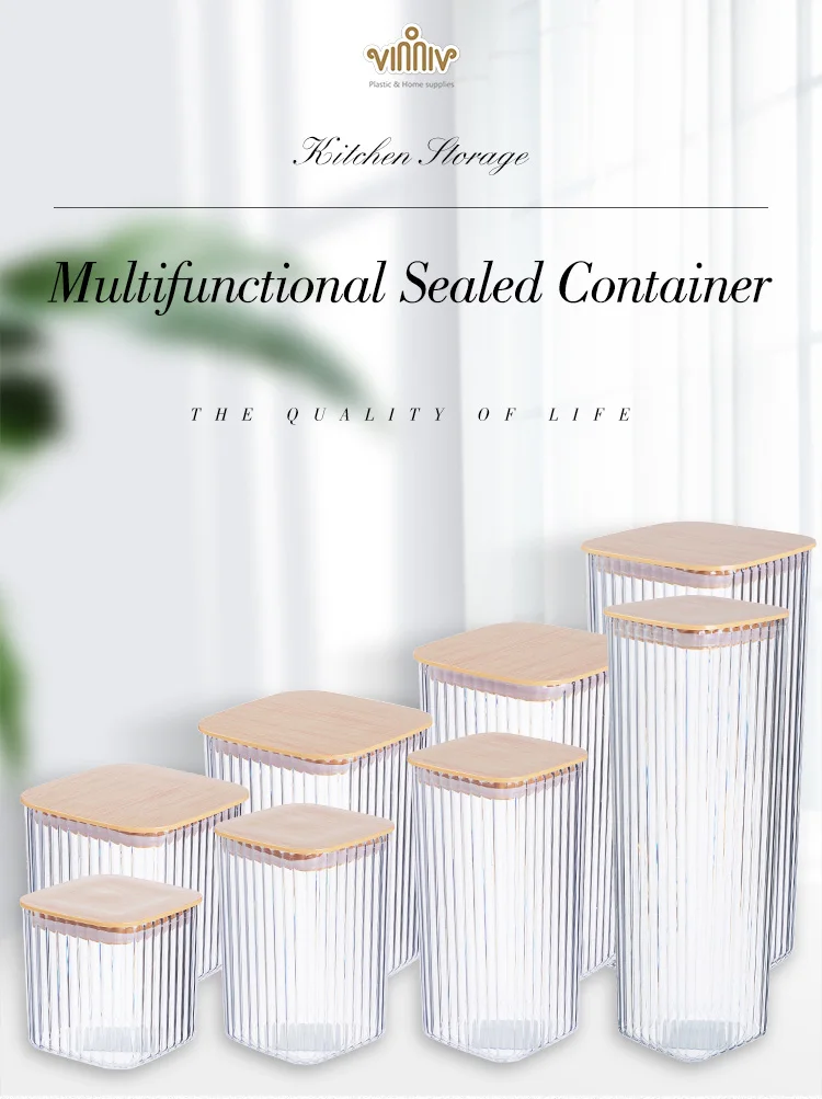 Tarros De Almacenamiento De Alimentos De Plástico Para Conservas