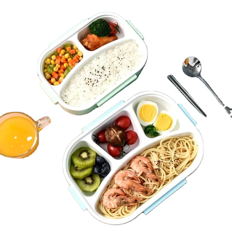 

wholesale Amazon Choice hot selling factory price Eco Friendly thermal insulated bento lunch box set for kids or adult, Blue/pink/green