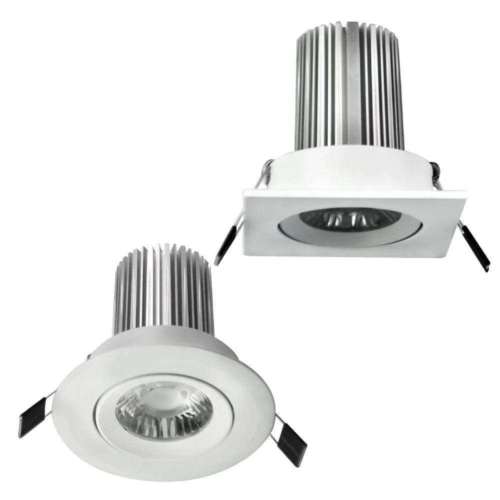 
10w Dimmable Led Downlight Cob Lights Downlight Led Recessed Crystal Spotlight 
