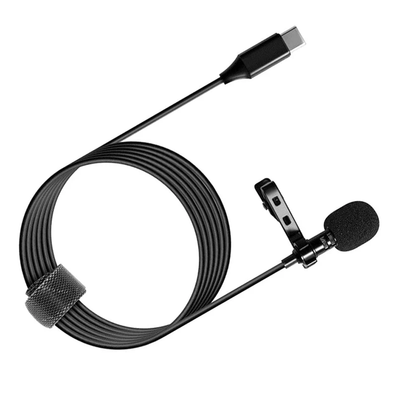 

Portable Mini Tie Lapel Lavalier Clip on Microphone for Lectures Teaching for PC Condenser Microphone Wired Microphone Recording