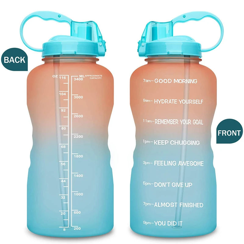 

Everich 1 Gallon Tritan bpa Free sublimation Blanks Clear Water Bottle with custom logo Large Capacity Sublimation Water Bottle, Customized color