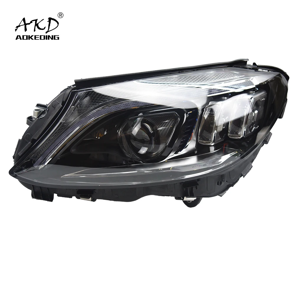 

AKD Car Styling for Benz W205 2014-2020 LED Headlight DRL Fog Lamp Turn Signal Lamp Angel Eyes Crystal Bi Xenon Projection Lens