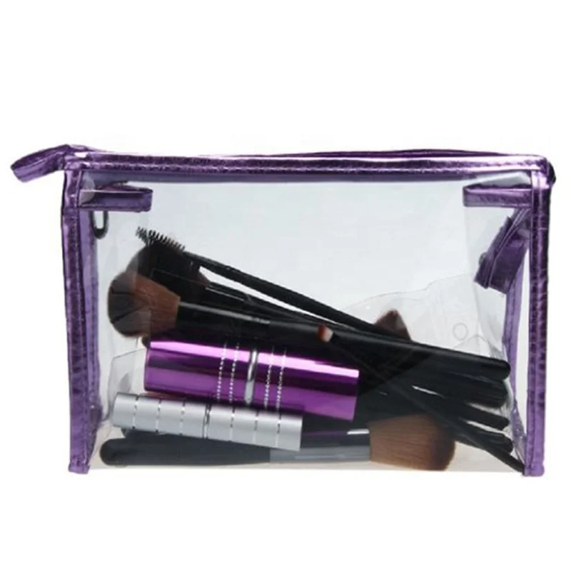 

African Custom Train Clear Plastic Blank Makeup Bag