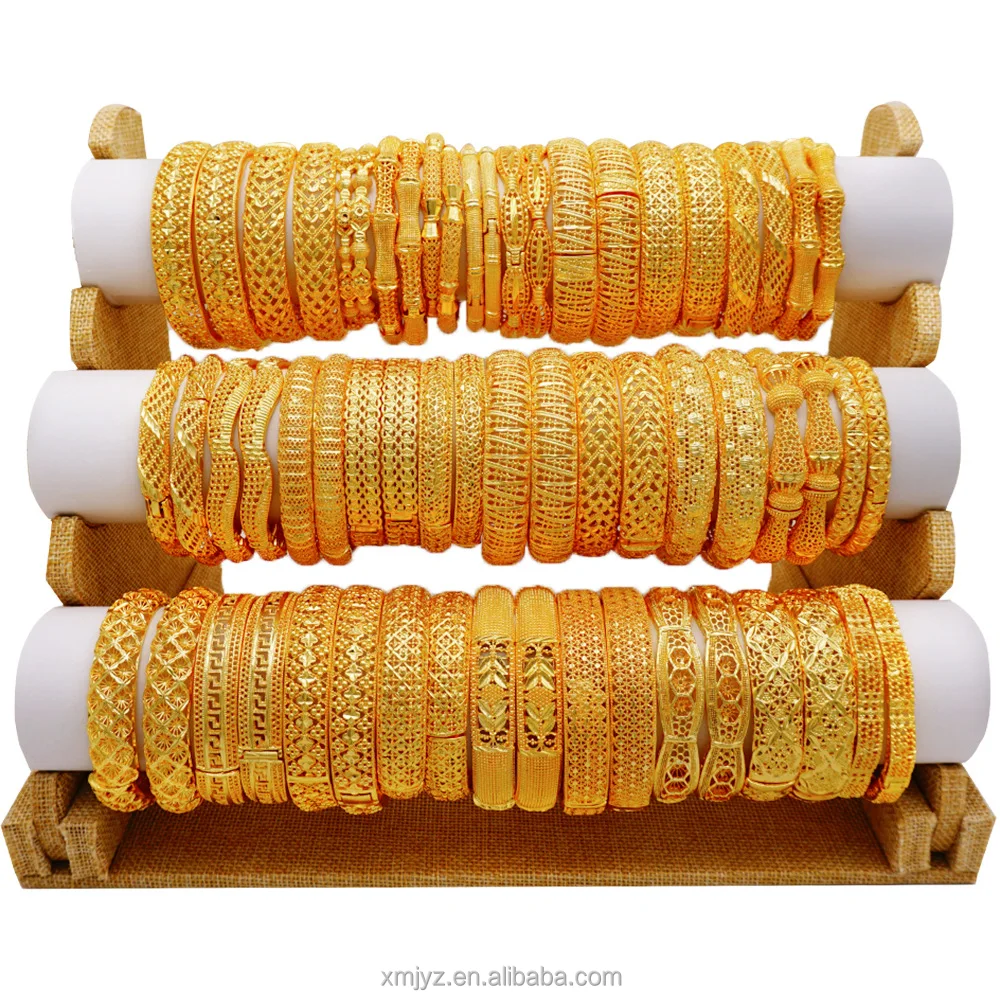 

European And American African Popular Alloy Bracelet Bangle Bridal Banquet Gold-Plated Bracelet