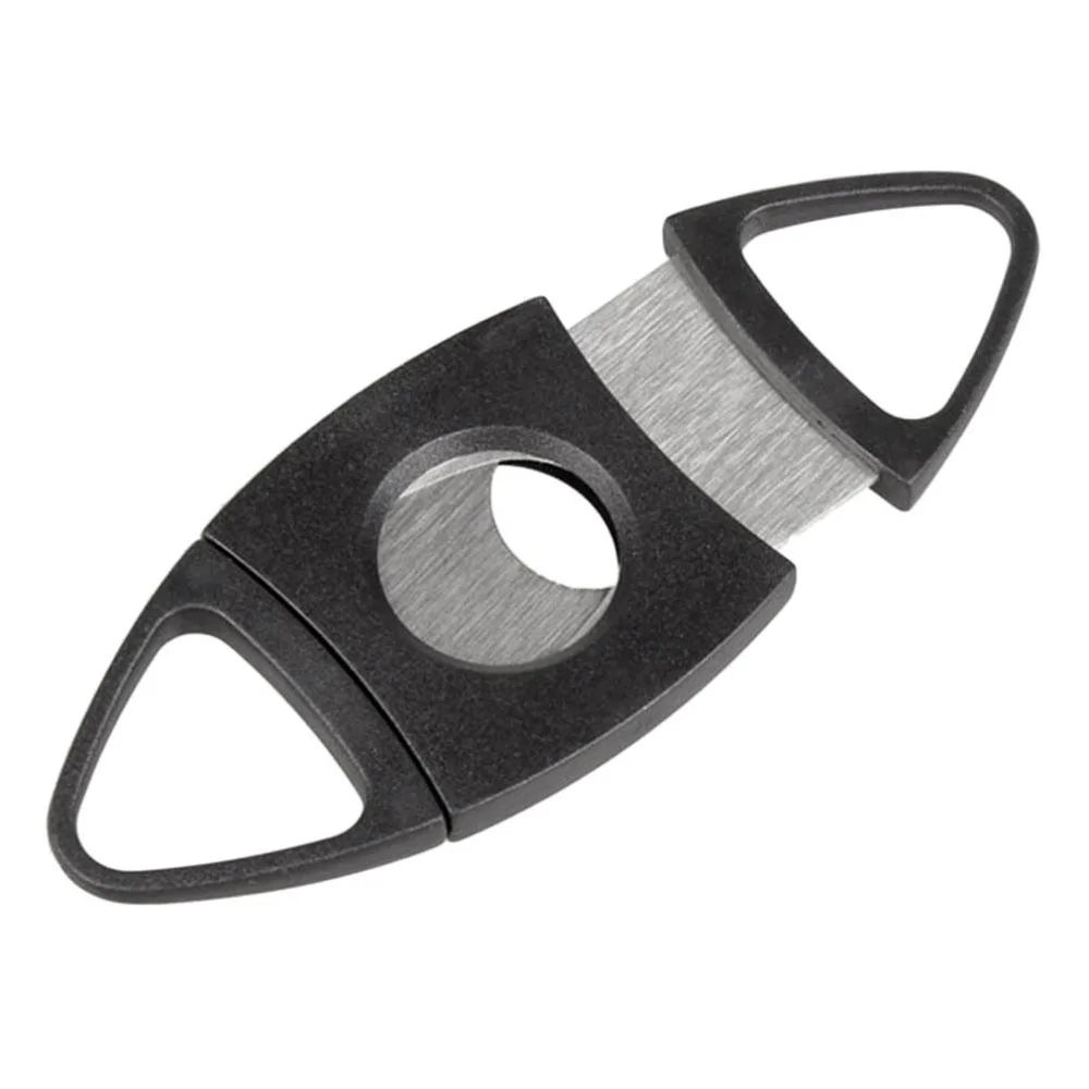

Cigar Cutter Scissors Shears with Plastic Handles Smoking Tool Accessories Portable Stainless Steel Blade Pocket, As photo