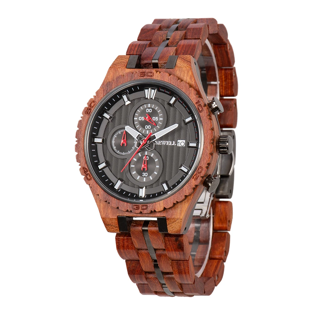 

Alibaba Express Turkey Handmade Men Steel and Wood Watch Quartz Wristwatch Chronograph Watch Custom, Different colors as your request