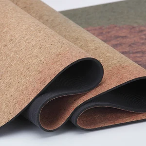 Custom Print Cork Rubber Yoga Mats with Private Label