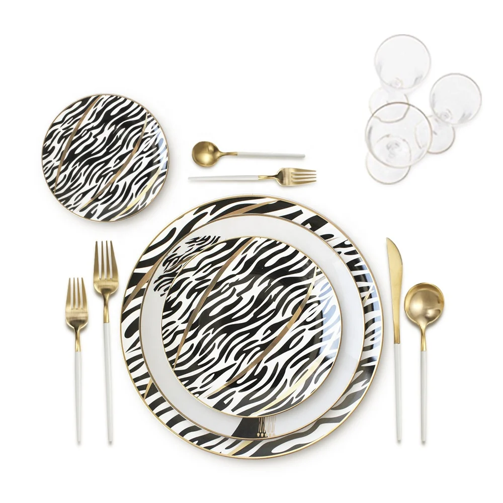 

Factory price decorative dinnerware sets wedding dishes bone china dinner plates sets
