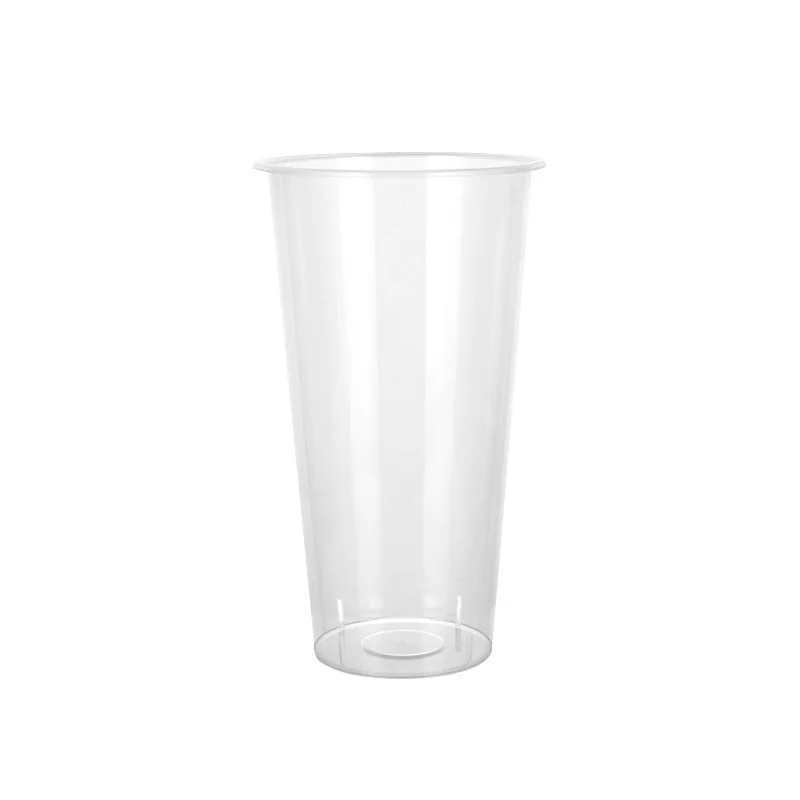 

One-time 90 caliber transparent customized logo thickened PP injection plastic juice cup, Clear