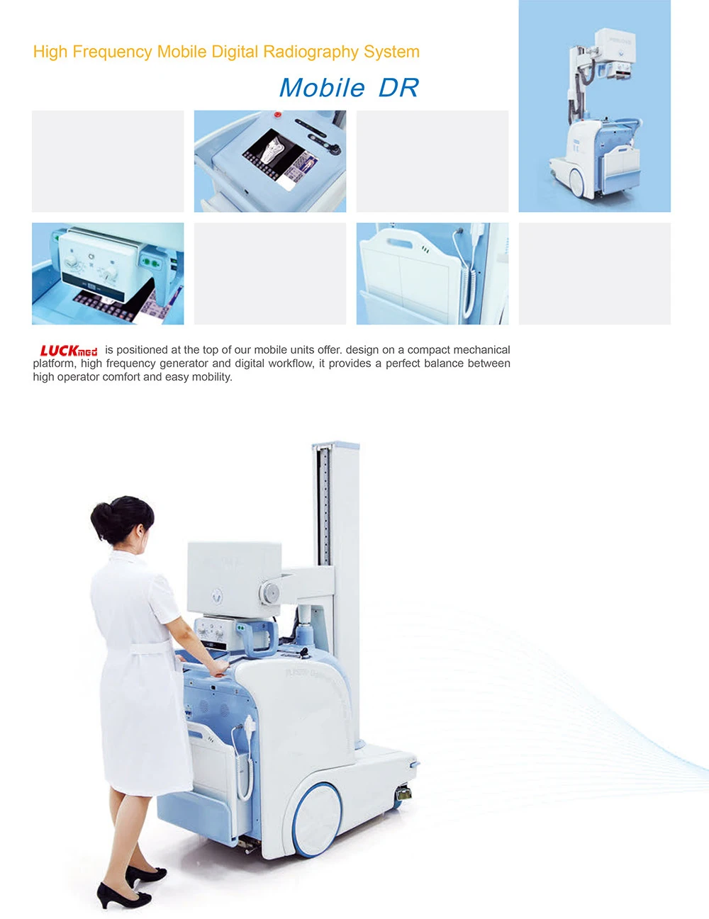 Dr Digital Xray Machine System High Frequency Radiography Equipment
