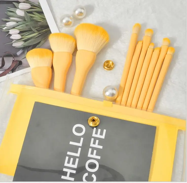 

Free shipping custom packaging makeup brush in your own brand, Customized color