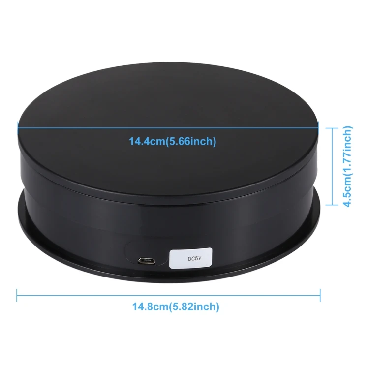 

PULUZ 15cm Portable Product Photo 360 Degree Rotating Turntable Display Stand Video Turn table