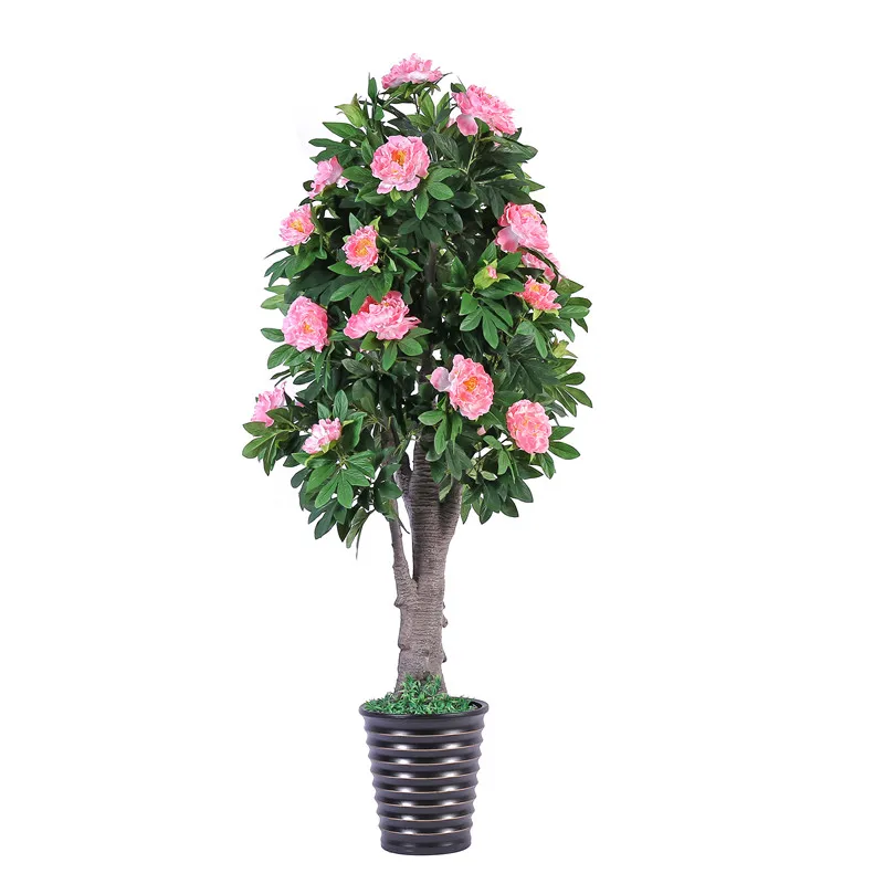

white artificial peony flower tree, Pink