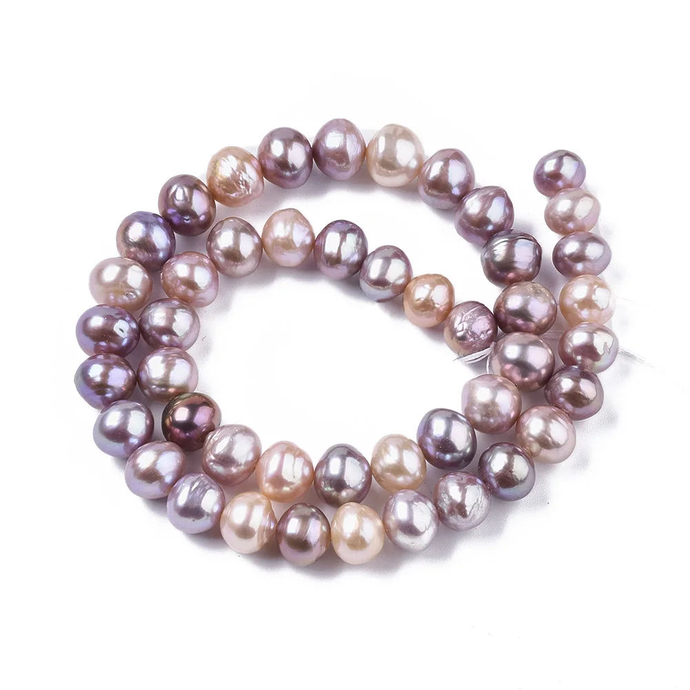 

Pandahall Round Rosy Brown Natural Nucleated Pearl Beads