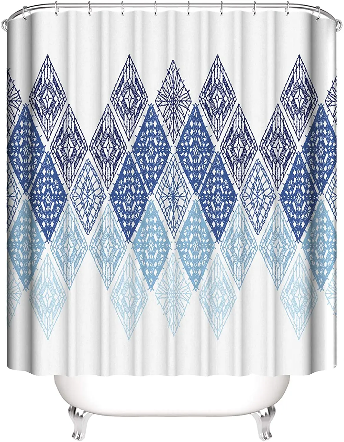 

Amazon Hot Sale Cheap Polyester Digital Print Waterproof Shower Curtains For Bathroom, Printed