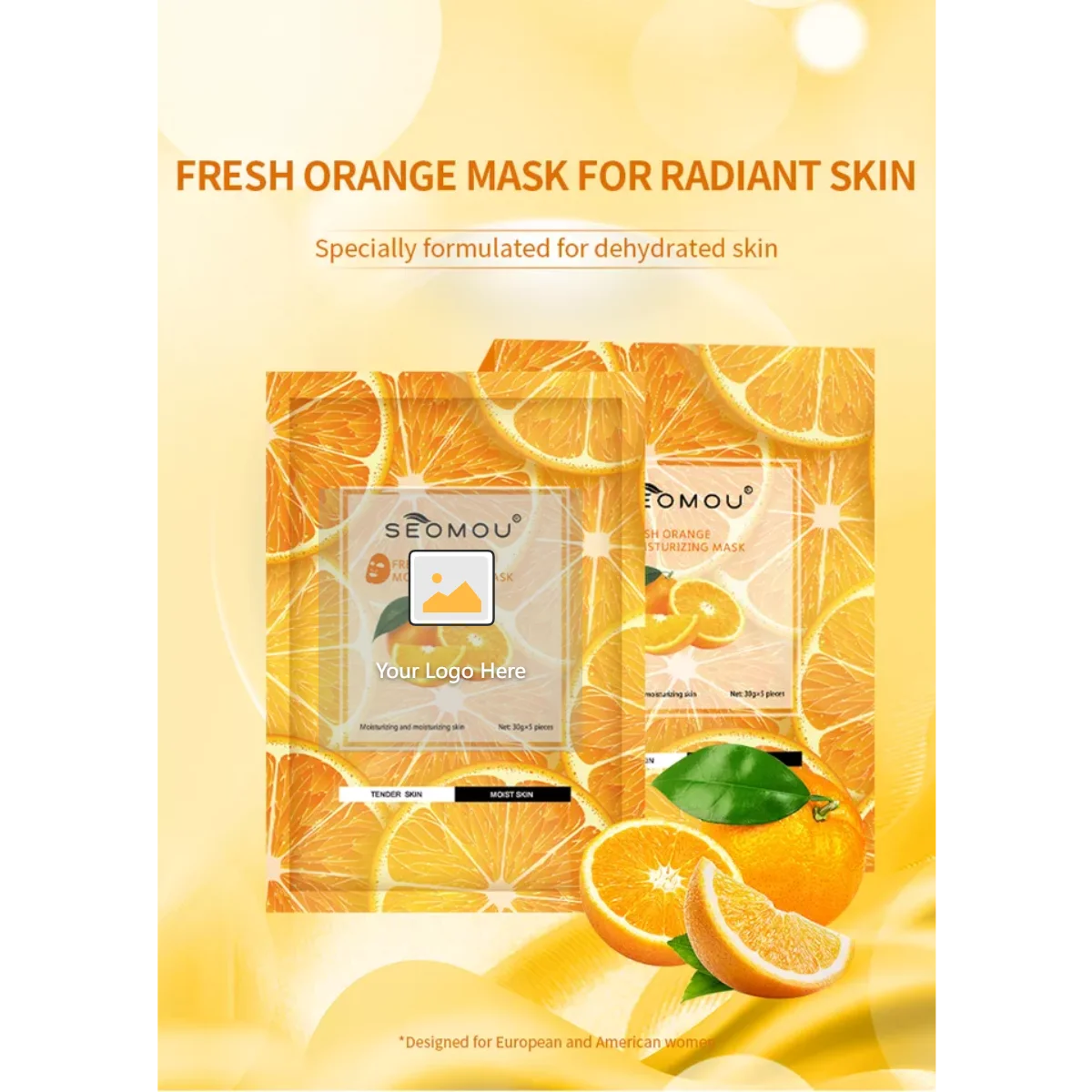 Seomou Wholesale Korean Beauty Green Tea Fruit Honey Face Mask