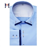 

Office Shirts Triple Collar Wholesale Tie Sets Uniform Designs Dress Styles New Black And White Horizontal Striped Men Shirt