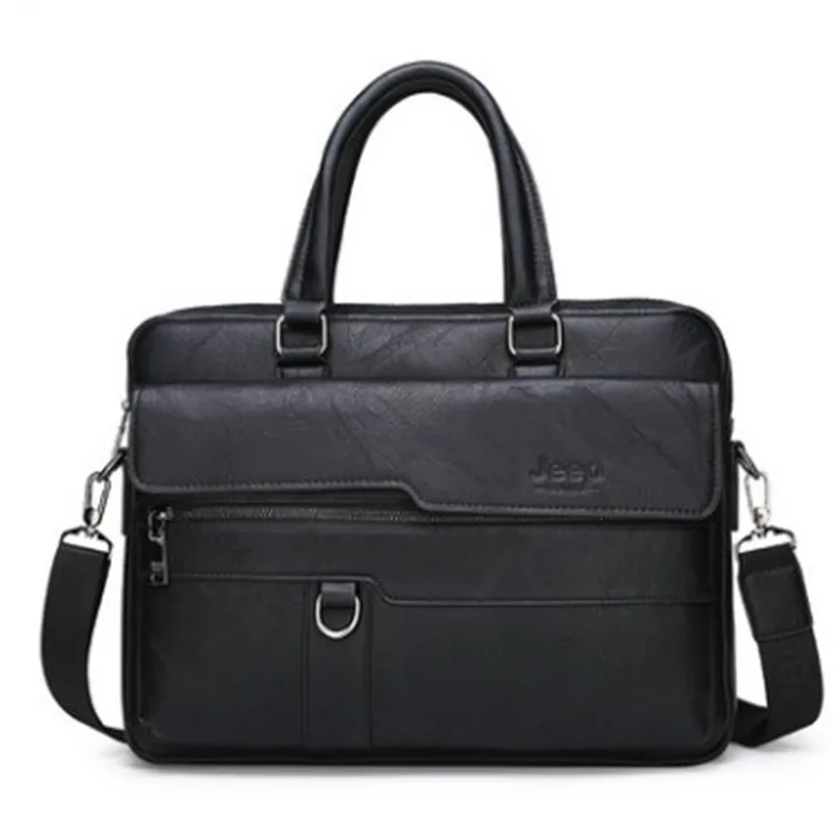 

TB081 Hot sale new business shoulder bag crossbody waterproof handbag leather men laptop briefcases bag, Black/khaki/brown