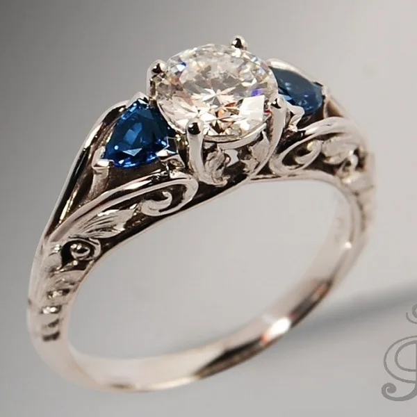 

18K rose gold accessories diamond jewelry women wedding ring