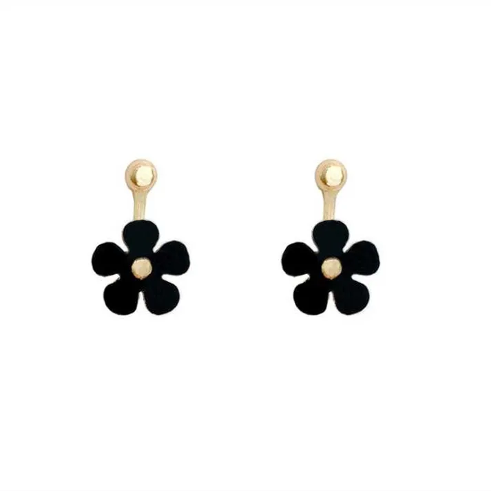 

New style hanging flower earrings women sweet fresh zarcillos craft vibrant earrings fancy