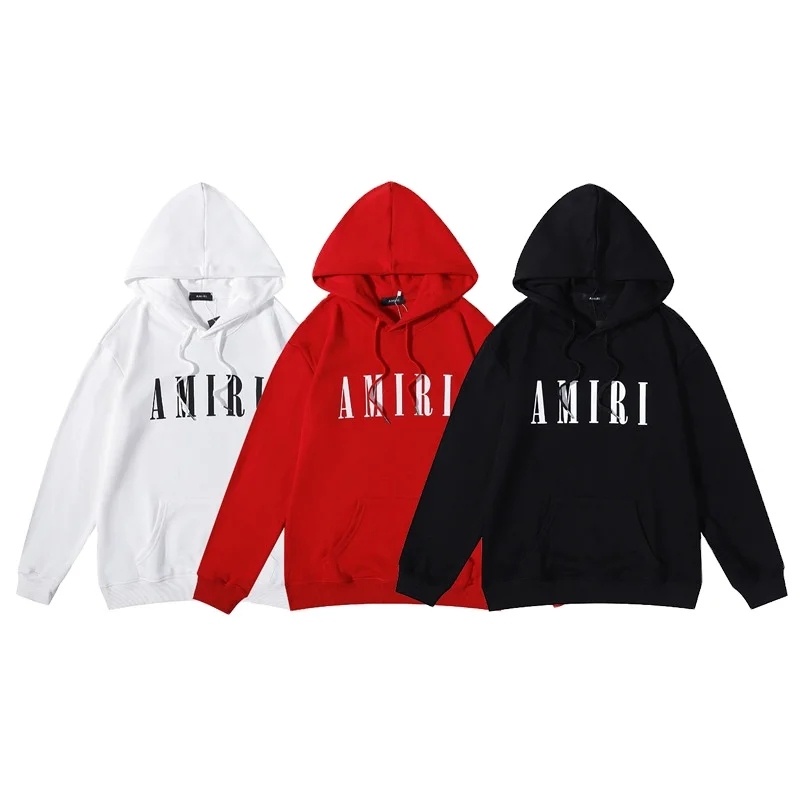 

IHJ6388 2021 autumn and winter new letter LOGO printing high quality hoodie 100 cotton casual loose stylish hoodies for men
