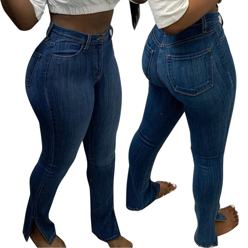 

B53346A Cross-border new arrival women sexy tight classic denim pencil pants