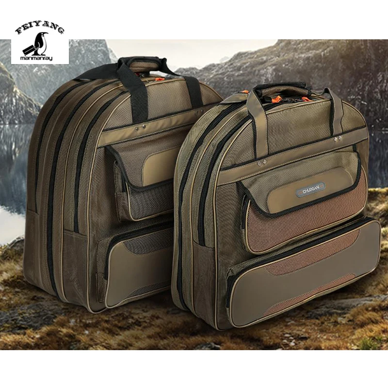 

Durable polyester waterproof fish bag and fishing bag backpack with both and three layers backpack