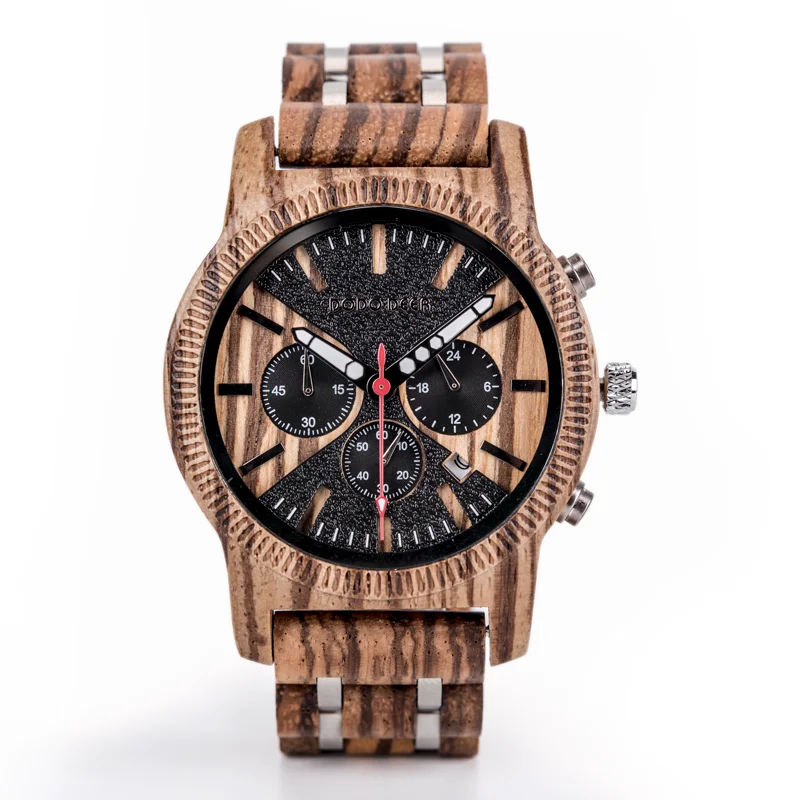 

DODO DEER Wood Watch in Quartz Wristwatch Male Man Classic Stopwatch Auto Date
