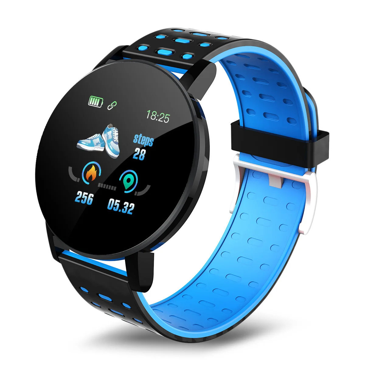 

Round 119 plus smart watch Heart Rate sport bracelet band Fitness Tracker Blood Pressure Monitoring smartwatch 119plus