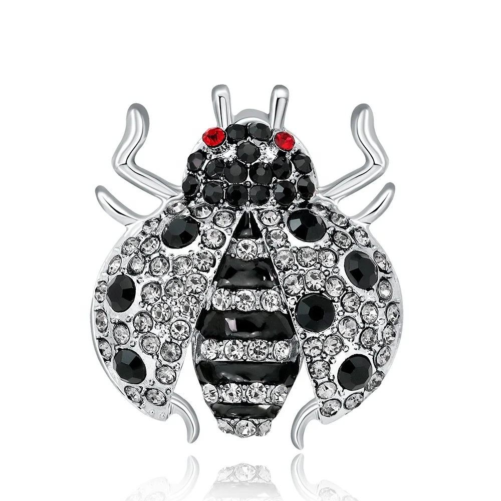 

Fashion Crystal Seven Star Ladybug Sequin Accessories Jewelry Brooch