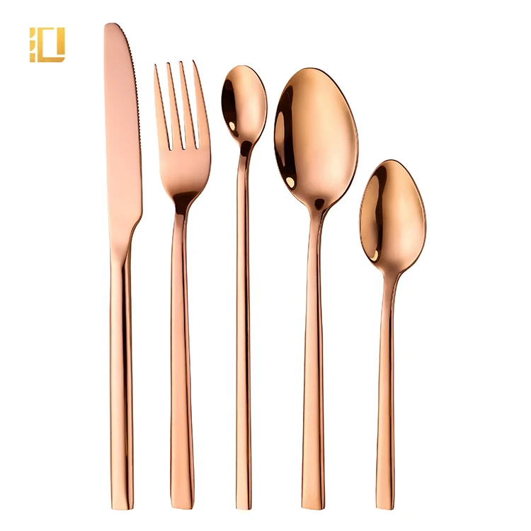 

New Arrivals Bulk Golden Cutlery Set Wedding Cutlery Set Stainless Steel, Rose gold