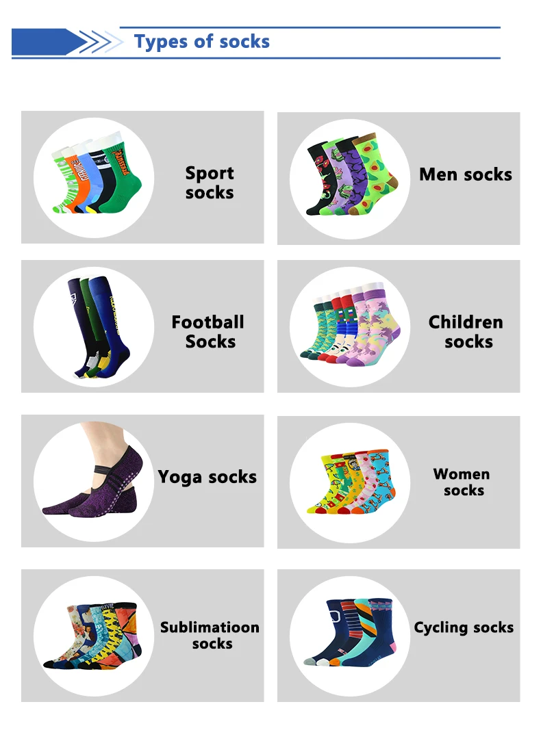 New Design Own Fashion Embroidery Knitted Crew Large Sock Custom Logo