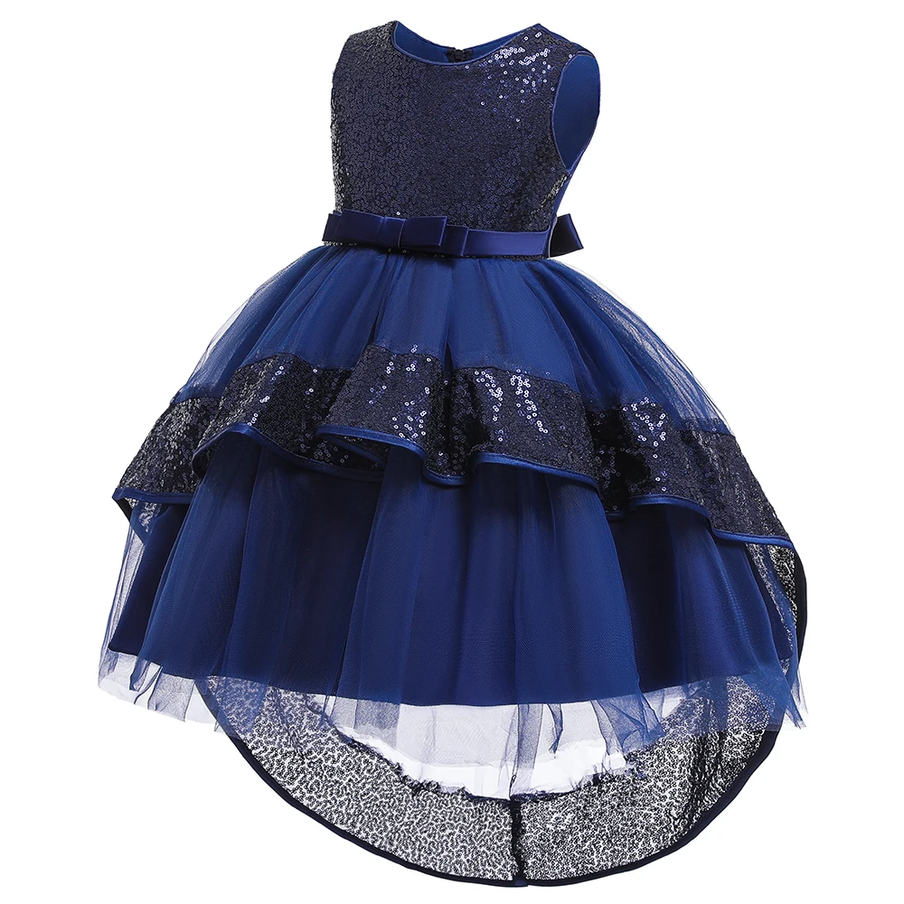 

New Arrival Kids Summer Wear Latest Design Baby Girl Wedding Birthday Party Dress With High Quality L5147, Blue, pink, champange ect