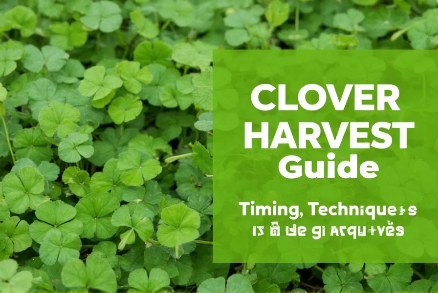 Proper technique for harvesting red clover at bloom stage