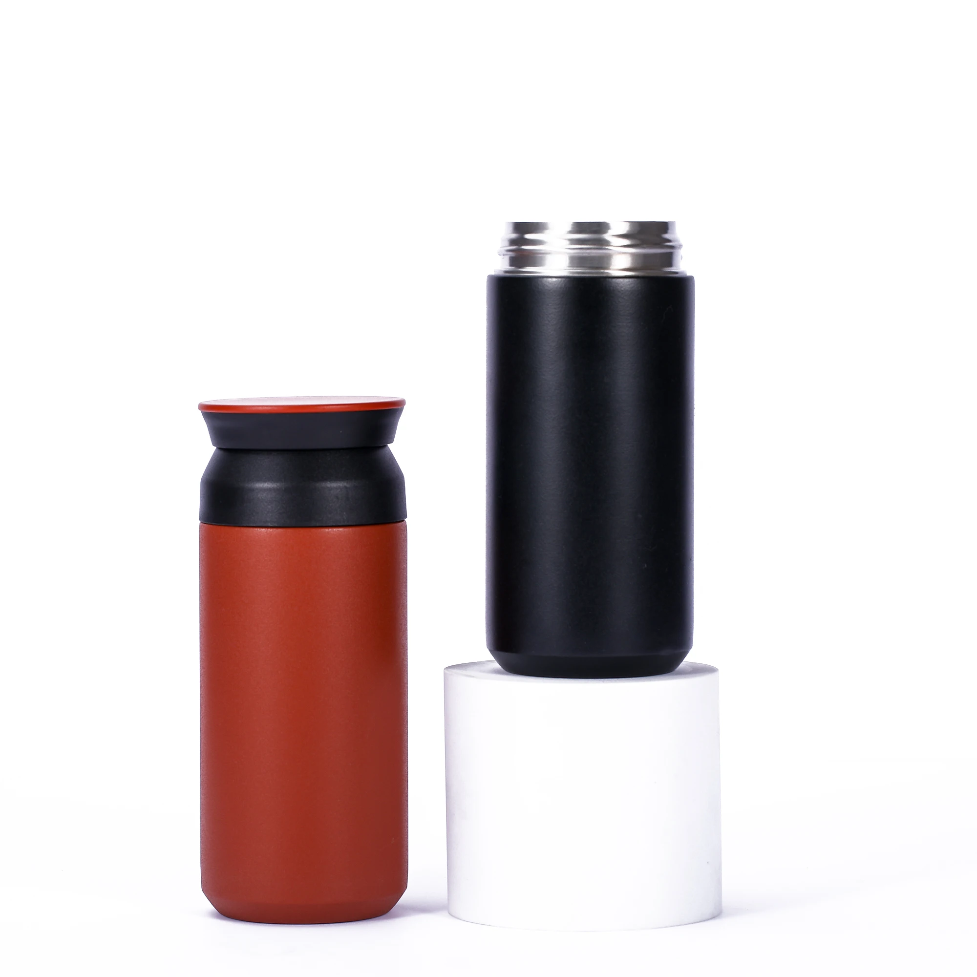 

350ml vacuum insulated bpa free 304 premium stainless steel travel tumbler with handle lid, White, black, pink, green, nary blue