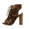 Customized explosions AliExpress large size foreign trade network red section thick with cross strap high heel boots