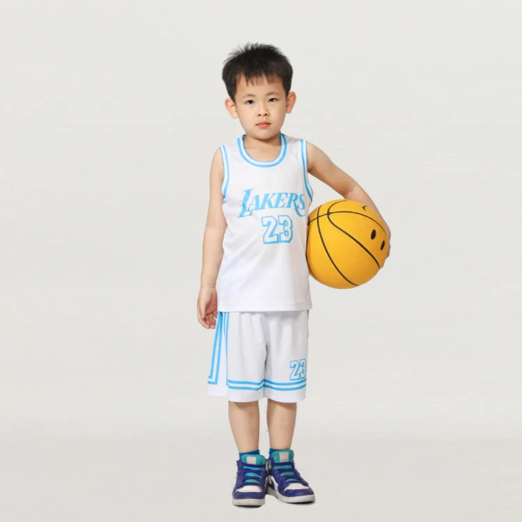 

Newest Custom Digital Printing Youth Student Basketball Wear Basketball Uniforms for Kids, Different color can be customized