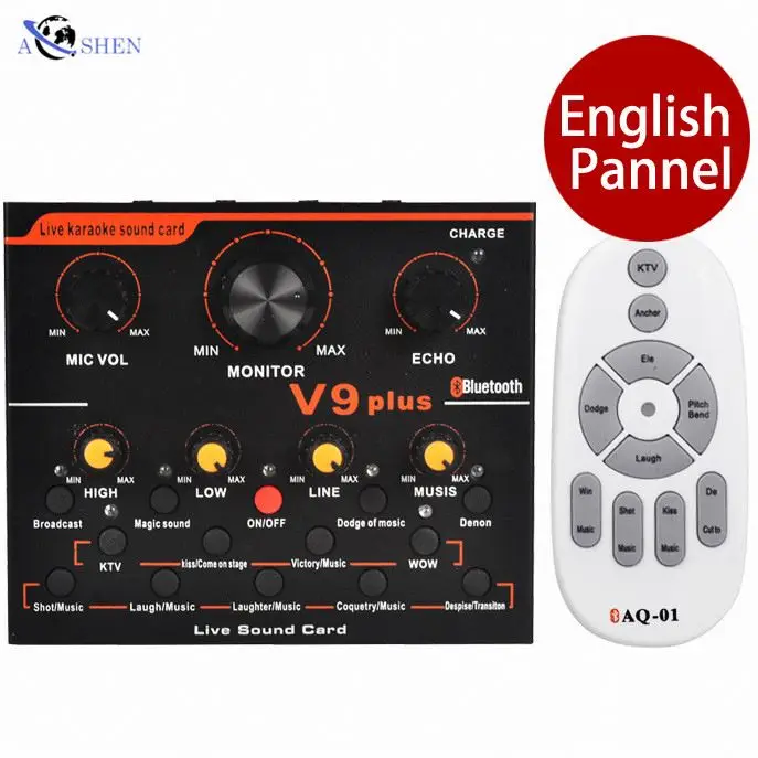 

Wholesale livestream Podcast Studio Recording Audio Interface Sound Card Mixer YouTube broadcast recording