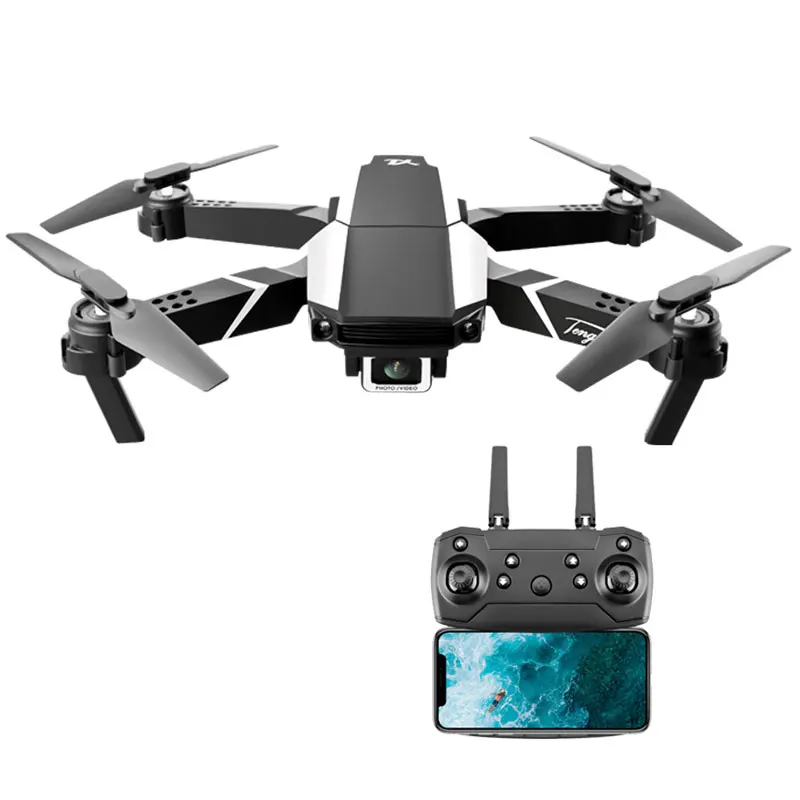 

HD Dual Camera Visual Positioning 1080P WiFi Fpv Drone Height Preservation Remote Control Toy Rc Quadcopter S62 drone 4k, Black