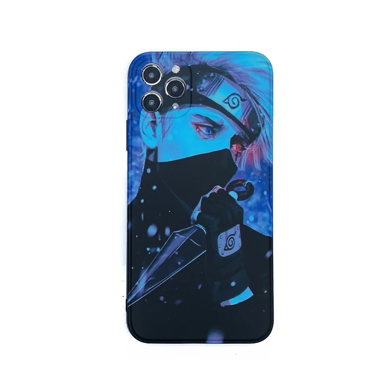 

2021 Wholesale Naruto Japan Cartoon Frame IMD Phone Cases For iPhone 12 Pro Max XS MAX XR 8 Plus XS XR IMD Silicone Phone Cover