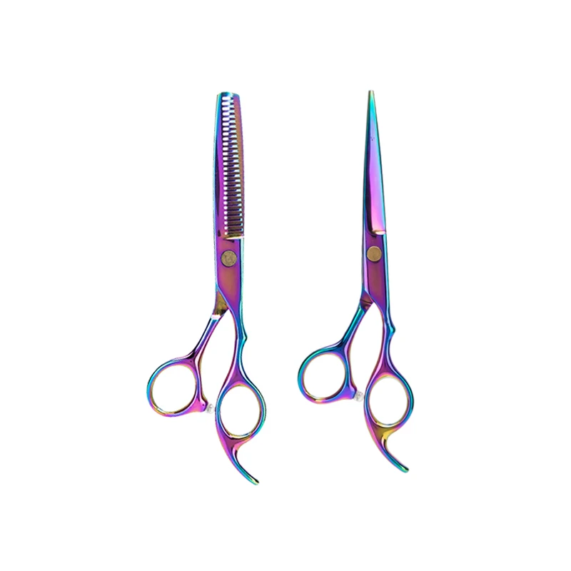 

Wholesale stainless Barber Scissors Hairdressing Scissors Tool Hair Thinning grooming scissors set, White