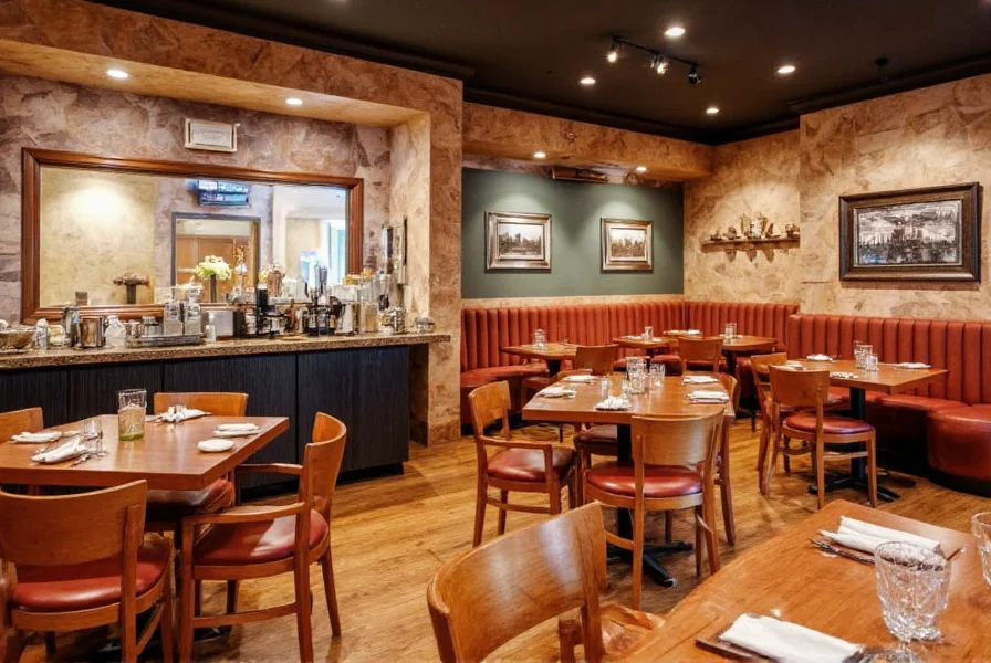 Interior view of Saffron OKC restaurant showing modern decor with traditional Indian elements, dining area with comfortable seating