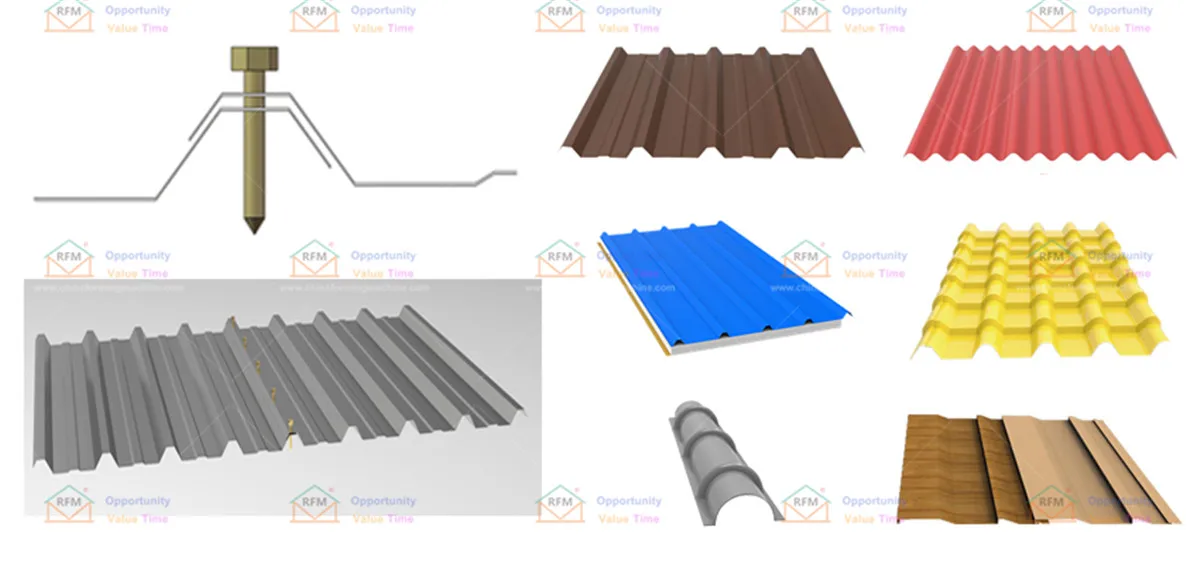 High Performance Corrugated Panel Zinc Aluminum Roofing Iron Sheets Roll Forming Making Machine