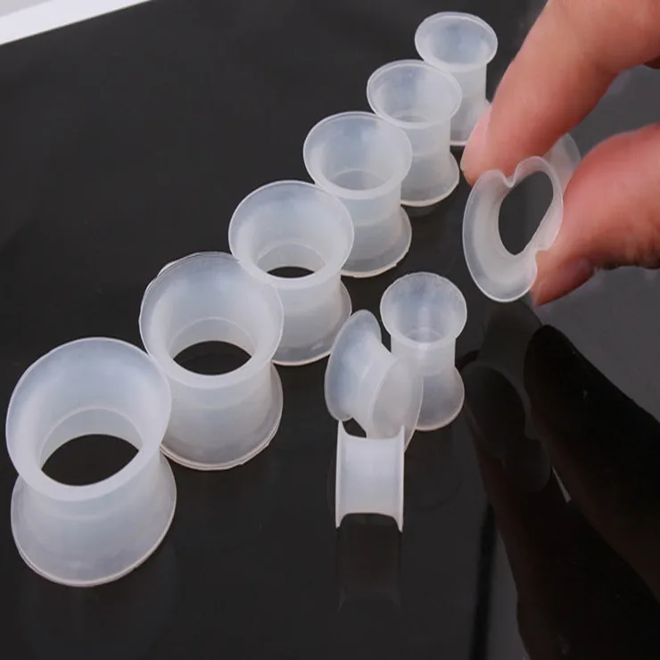 

Piercing jewelry silicone material amplifier soft ear extender 4 ~ 25mm wholesale