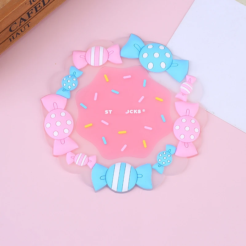 

Colorful Design Button Cup Mats Creative Silicone Button Coaster Cup Coffee Tea Warmer Pad Mat Set Kitchen Cup Pads
