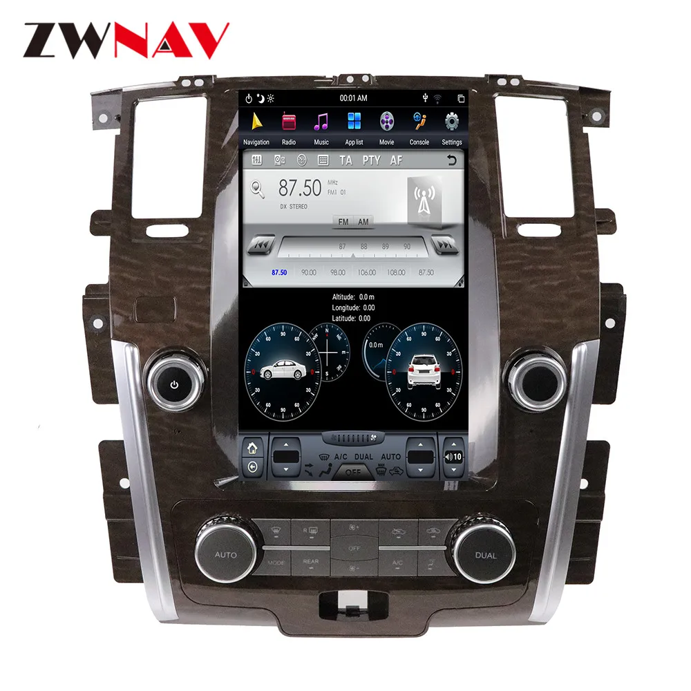 Zwnav Tesla Android 9 Car Radio For Infiniti Qx80 Nissan Patrol 2010 ...