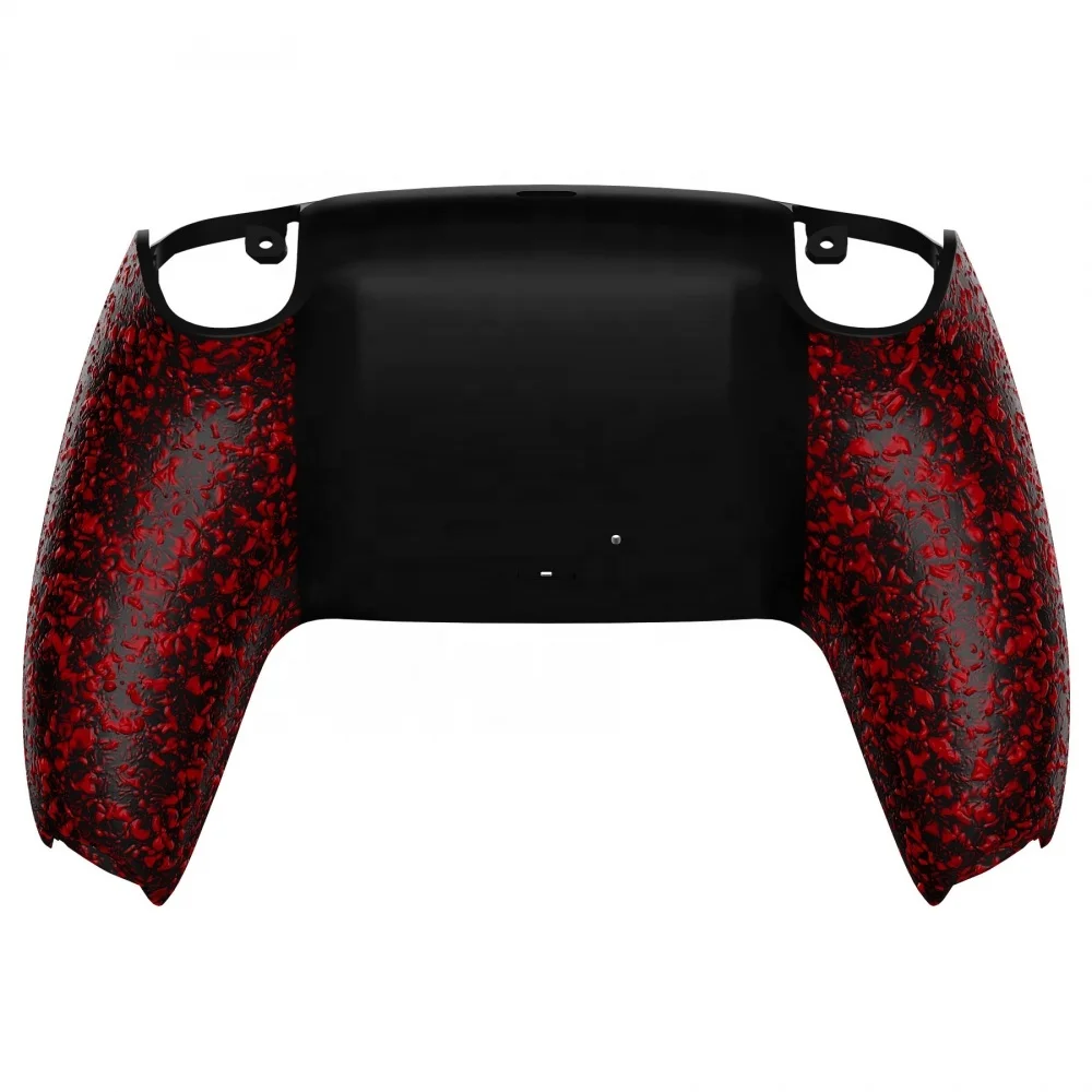 

Wholesale Gaming Controller Handle Grips Shell Case Replacement Rubberized Red Black Back Shell For PS5 Controller