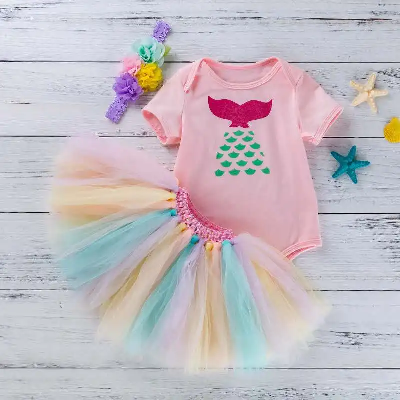 

Hot 0-2 Years Baby Girl One Year Birthday Cloth Gift Infant Cake Tutu Dress Baby Birthday For Party Baby 1 Year Old Party Dress