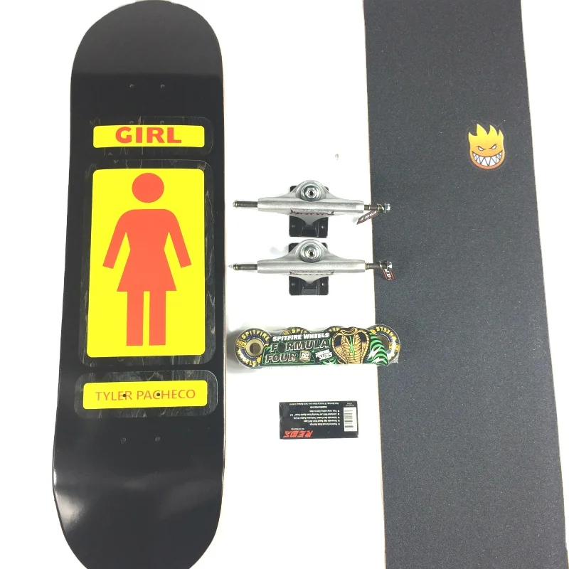 

Skateboard girl Spitfire 7.75/7.875/8.0/8.125/8.25/8.375/8.5 Inch 7 Layer Canadian Maple Complete High Quality